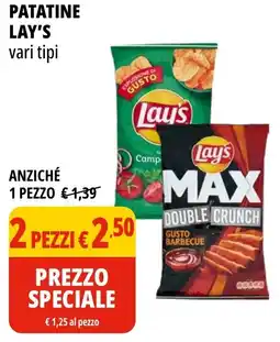 Tigros Patatine LAY'S vari tipi offerta