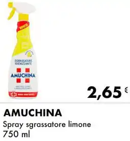 Iper Tosano AMUCHINA Spray sgrassatore limone offerta