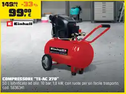 OBI Einhell compressore "TE-AC 270" offerta