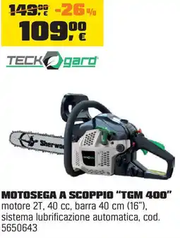 OBI TECK gard MOTOSEGA A SCOPPIO "TGM 400" offerta