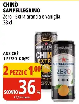 Tigros Chinò SANPELLEGRINO offerta