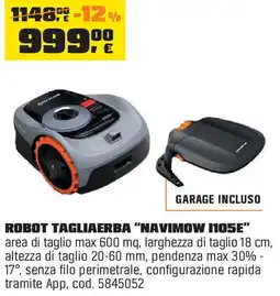 OBI ROBOT TAGLIAERBA "NAVIMOW 1105E" offerta