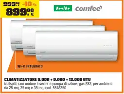 OBI Comfee CLIMATIZZATORE 9.000 + 9.000 + 12.000 BTU offerta