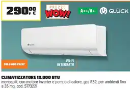 OBI GLÜCK CLIMATIZZATORE 12.000 BTU offerta
