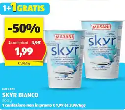 ALDI Milsani skyr bianco offerta