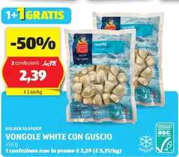 ALDI Golden seafood vongole white con guscio offerta