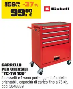 OBI Einhell CARRELLO PER UTENSILI "TC-TW 100" offerta