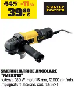 OBI STANLEY SMERIGLIATRICE ANGOLARE "FMEG210" offerta