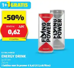 ALDI Flying power energy drink offerta