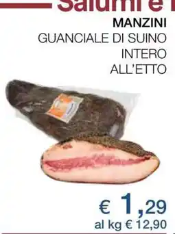 Coop MANZINI GUANCIALE DI SUINO offerta