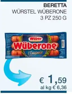 Coop BERETTA WÜRSTEL WÜBERONE offerta
