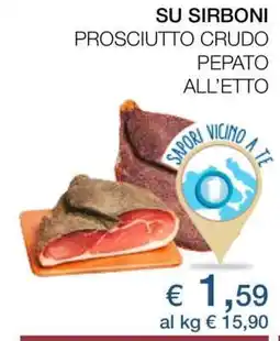 Coop SU SIRBONI PROSCIUTTO CRUDO PEPATO offerta