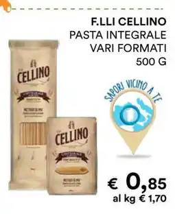 Coop F.LLI CELLINO PASTA INTEGRALE offerta