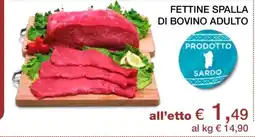 Coop FETTINE SPALLA DI BOVINO ADULTO offerta