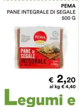 Coop PEMA PANE INTEGRALE DI SEGALE 500 G offerta