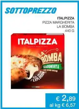 Coop ITALPIZZA PIZZA MARGHERITA LA BOMBA offerta