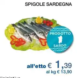 Coop Spigole Sardegna offerta