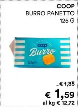 Coop COOP BURRO PANETTO 125 G offerta