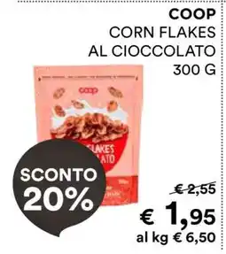 Coop COOP Corn Flakes al Cioccolato offerta