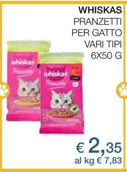 Coop WHISKAS PRANZETTI PER GATTO offerta