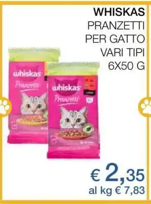 Coop WHISKAS PRANZETTI PER GATTO offerta