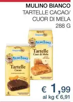 Coop MULINO BIANCO TARTELLE CACAO/ CUOR DI MELA offerta