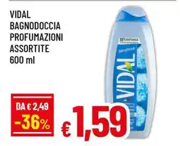 Famila VIDAL BAGNODOCCIA PROFUMAZIONI ASSORTITE offerta
