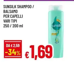 Famila Sunsilk Shampoo/Balsamo offerta