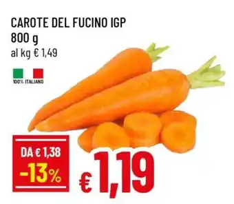 Famila Carote del Fucino IGP offerta