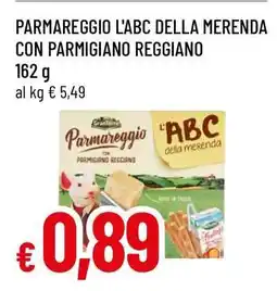 Famila PARMAREGGIO L'ABC DELLA MERENDA CON PARMIGIANO REGGIANO offerta