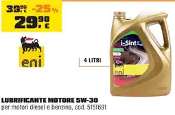 OBI Lubrificante motore 5w-30 offerta