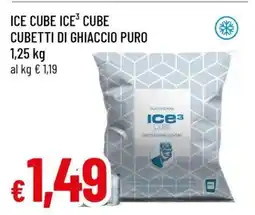 Famila ICE CUBE ICE³ CUBE CUBETTI DI GHIACCIO PURO offerta