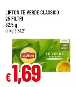 Famila Lipton Tè Verde Classico offerta