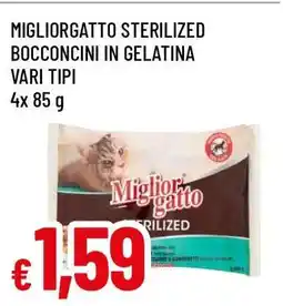 Famila Migliorgatto Sterilized Bocconcini in Gelatina Vari Tipi offerta
