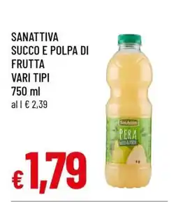 Famila SANATTIVA SUCCO E POLPA DI FRUTTA VARI TIPI offerta