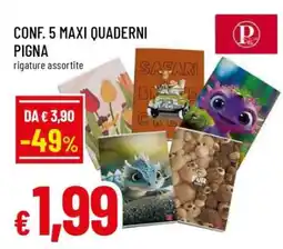 Famila CONF. 5 MAXI QUADERNI PIGNA offerta