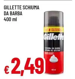 Famila Gillette Schiuma da barba offerta