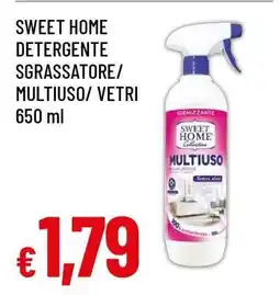 Famila SWEET HOME DETERGENTE SGRASSATORE/ MULTIUSO/ VETRI 650 ml offerta