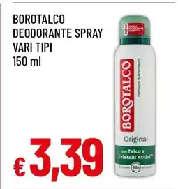 Famila BOROTALCO DEODORANTE SPRAY VARI TIPI offerta