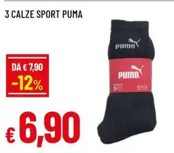 Famila 3 Calze Sport Puma offerta