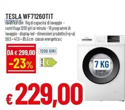 Famila TESLA WF71260TIT offerta