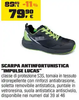 OBI Scarpa antinfortunistica "impulse lucas" offerta