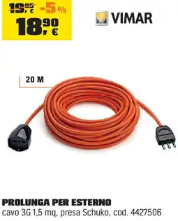 OBI Vimar prolunga per esterno offerta
