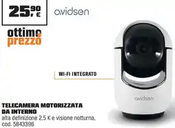 OBI Avidsen telecamera motorizzata da interno offerta