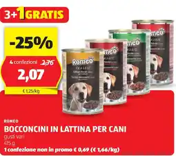 ALDI Romeo bocconcini in lattina per cani offerta