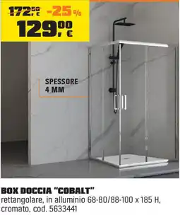 OBI Box doccia "cobalt" offerta