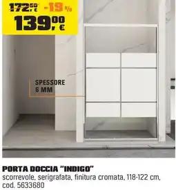 OBI Porta doccia "indigo" offerta