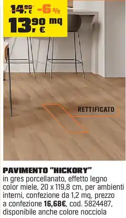OBI Pavimento "hickory" offerta