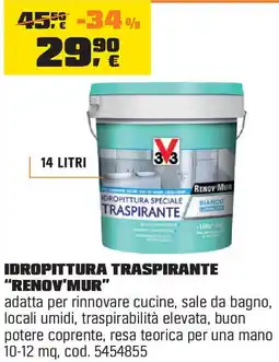 OBI Idropittura traspirante "renov'mur" offerta