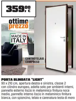 OBI Porta blindata "light" offerta